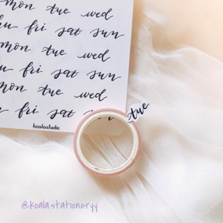 Bullet journal sticker, thứ ngày viết tay, đen