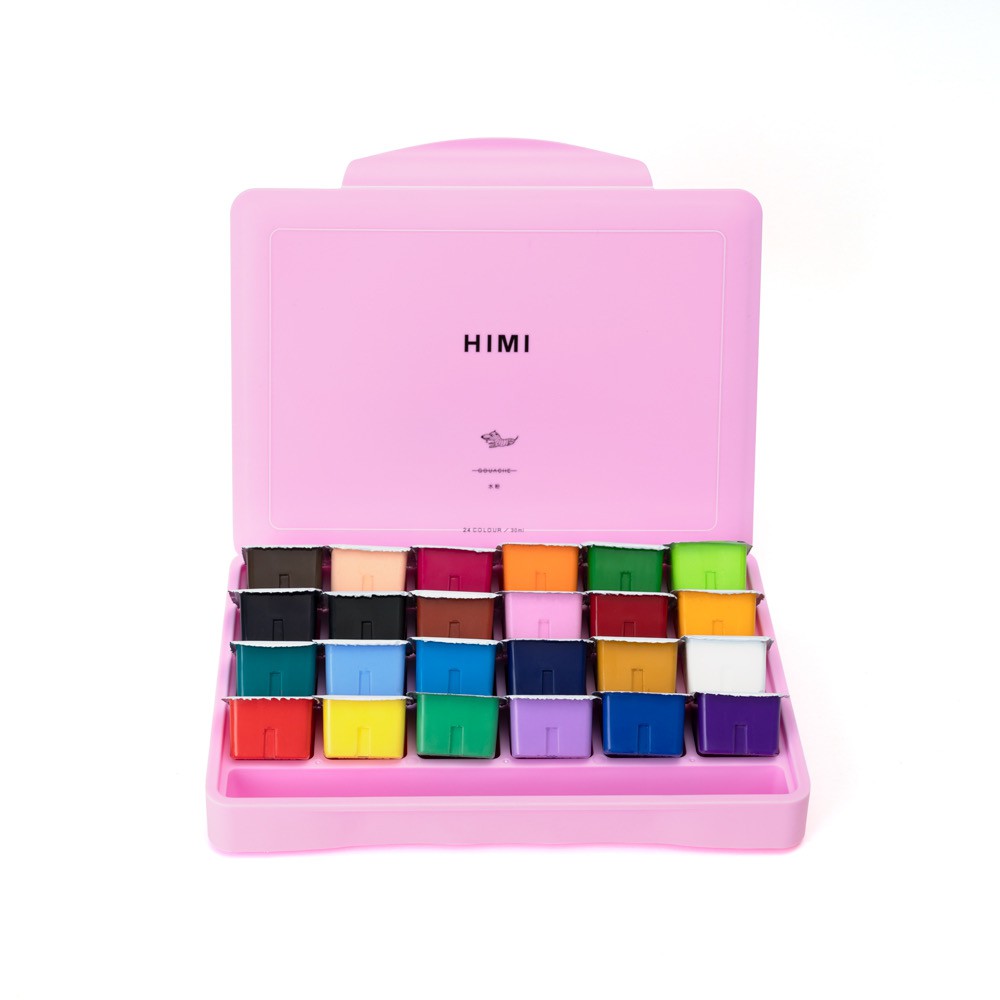 Màu Gouache Himi 18 , 24 , 56 màu dạng thạch jelly miya gouache