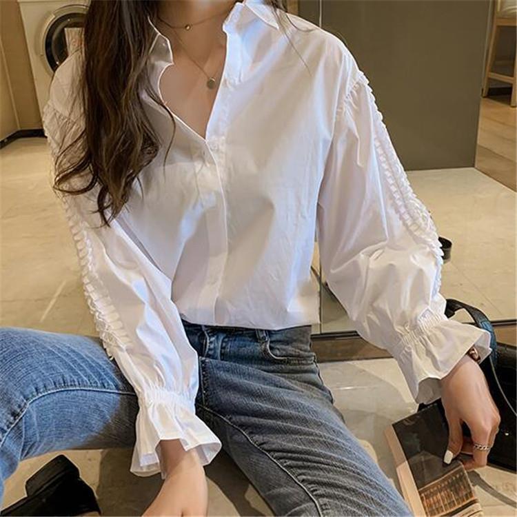 Áo Sơ Mi Dài Tay Dáng Rộng Cỡ Lớn Thiết Kế Mới Cho Nữ