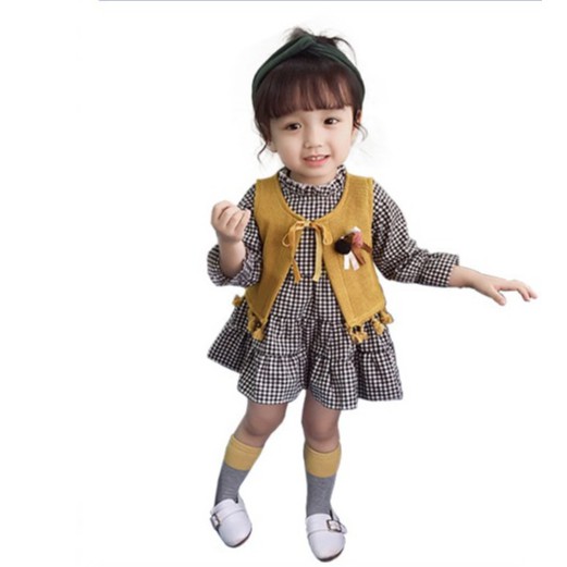 Váy thu đông bé gái size 7-15kg VT25