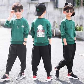 Quần áo trẻ em bộ thu đông bé NAM