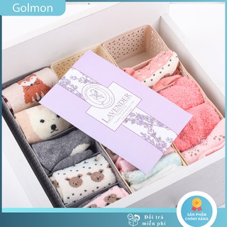 Túi thơm thảo mộc treo quần áo phòng khách ô tô hương thơm tự nhiên có móc treo tiện lợi Golmon