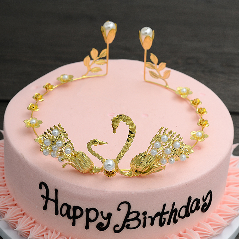 Cài tóc hình vương miện đính đá nhân tạo sang trọng thời trang dành cho nữ