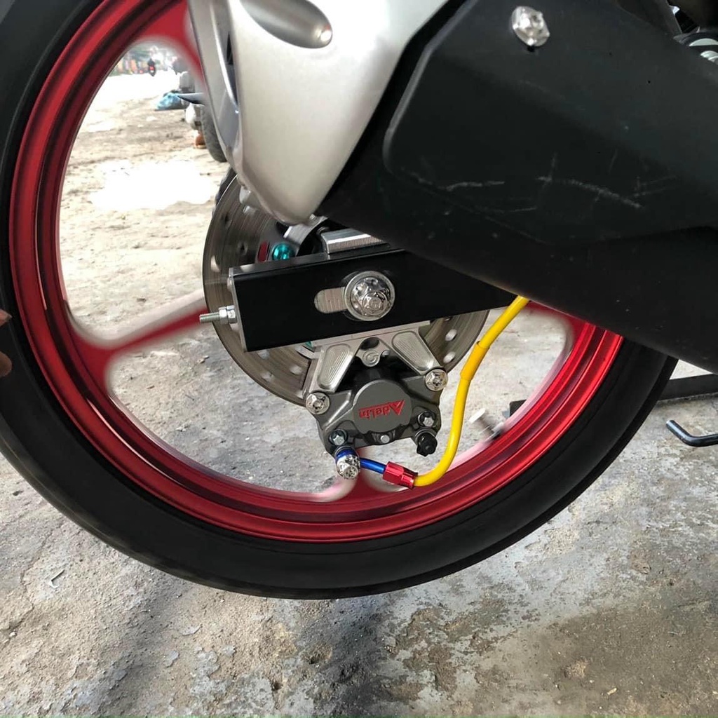 HEO DẦU 2pis. TẶNG 2 ỐC SALAYA +1 ỐC DẦU, Heo Dầu Sau Kèm Pát CNC PÁT Sau Ex135 Ex150 Ex155 Winner Raider Satria Sonic