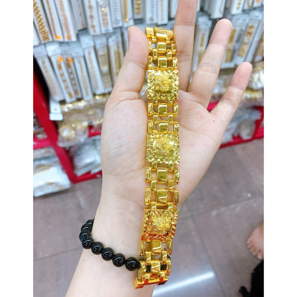 Lắc Tay Nam Mạ Vàng 18K Chạm Yellow Tiger Mẫu 0900302 - Đi Chơi, Dự Tiệc Rất Ngầu - Bao Đổi Trả Trong 07 Ngày - Bền Màu