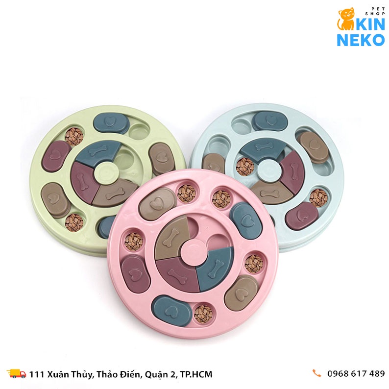 Đồ chơi giáo dục đựng thúc ăn kich thích vận động thú cưng