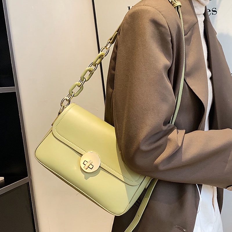 Ielgy Túi đeo dưới cánh tay Và Cánh Tay Hình Vuông Nhỏ Thiết Kế niche Chất Lượng Cao Phổ Biến Hợp Thời Trang Cho Nữ