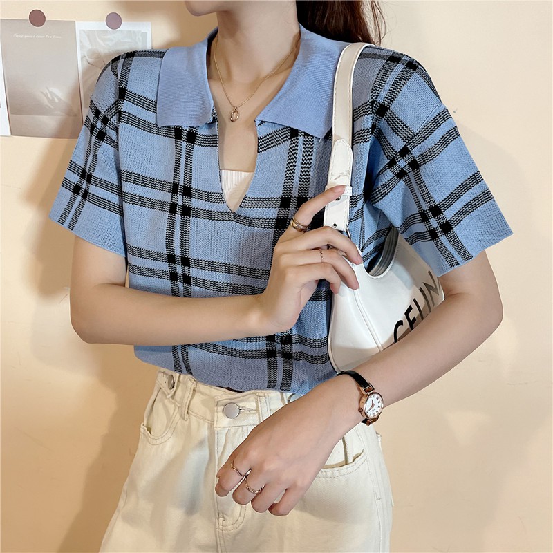 Áo Sơ Mi Nữ Tay Dài Kẻ Sọc Caro Thời Trang | BigBuy360 - bigbuy360.vn