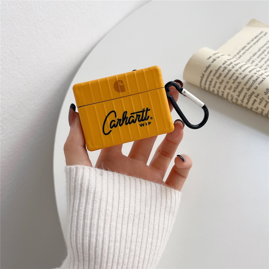 CARHARTT Vỏ Bảo Vệ Hộp Sạc Tai Nghe Airpods 1 / 2 / 3 / Pro 2 Bằng Nhựa Cứng Hình Bánh Cà Rốt Thời Trang #Hg501