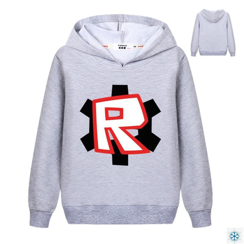 Áo Khoác Hoodie Tay Dài Vải Cotton In Logo Roblox Thời Trang Cho Bé Trai 3-14 Tuổi