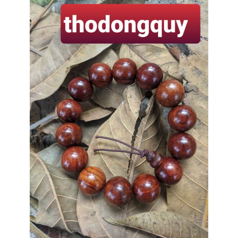 Chuỗi hạt vòng tay nam gỗ đàn hương hạt tròn 16ly đồ dùng may mắn