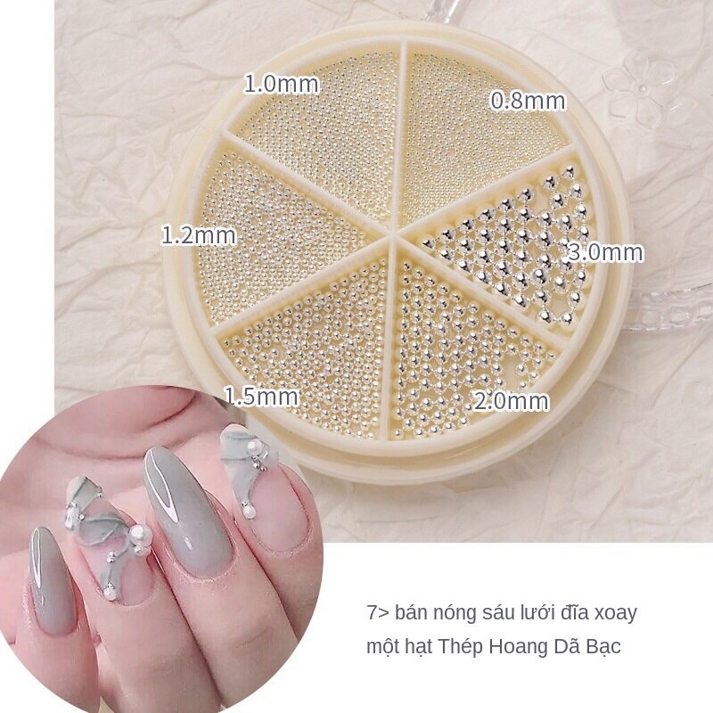 Phụ kiện Hạt bi nhỏ trang trí nail-làm nhuỵ hoa