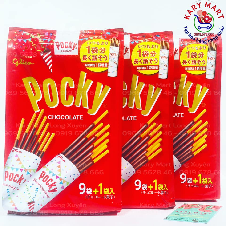 Bánh pocky Glico vị socola limited 10 gói - Nhật Bản(1/2022)