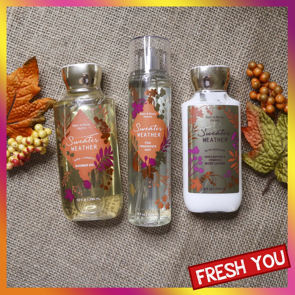Bộ sản phẩm Bath & Body Works Sweater Weather