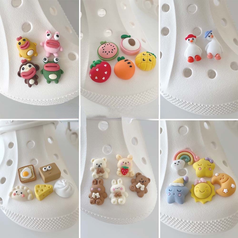 Phụ Kiện Nút Hình Giày Crocs Jibbitz Diy Dễ Thương