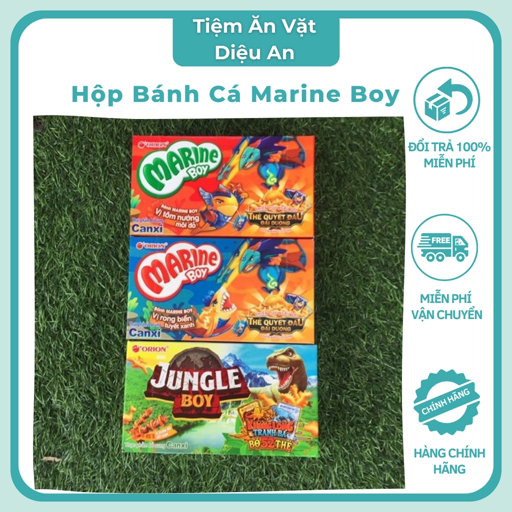 Bánh Cá Marine Boy [Freeship] Bim bim vị gà/ rong biển/ tôm/ sốt cam/ scl lúa mạch DA39