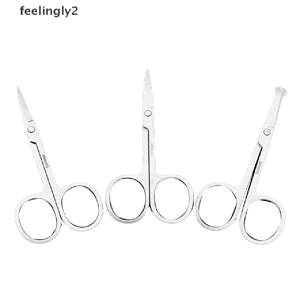 [Hàng mới về] Kéo tỉa lông mày/lông mũi/râu đầu tròn an toàn tiện dụng