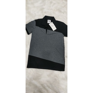 Áo tay ngắn có cổ thun cá sấu