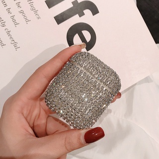 [Kim Cương] Ốp tai nghe Airpod 1 2 Pro đính đá kim cương lấp lánh - Hot trend 2021 Bling bling