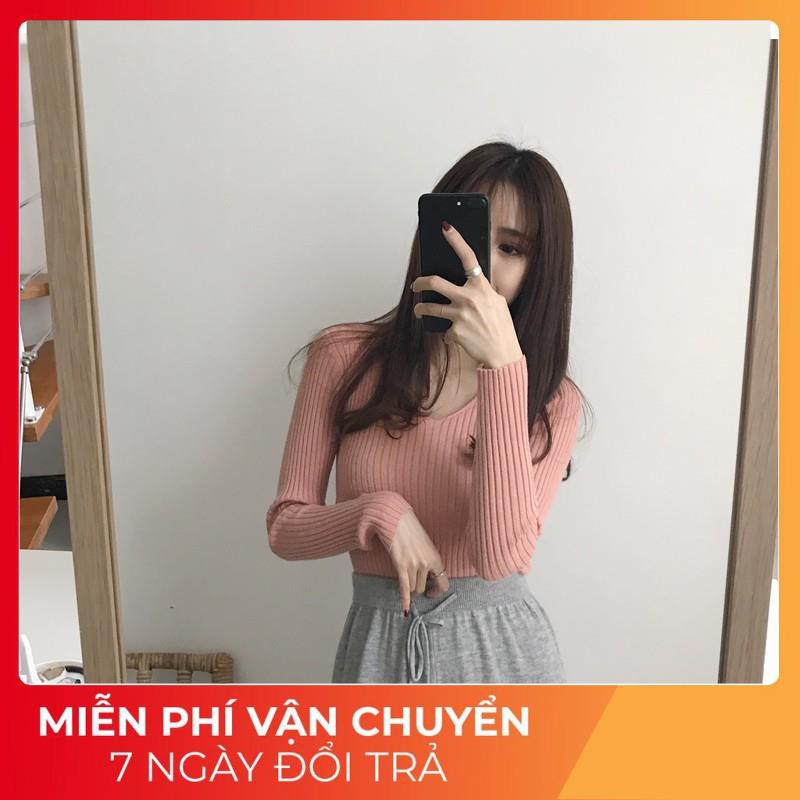 Áo Len Lông Cổ Tim Mềm Mại 💕 FREESHIP 💕 Áo len nữ đẹp | BigBuy360 - bigbuy360.vn