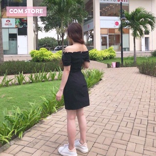 Đầm bẹt vai đan dây . Có mút ngực