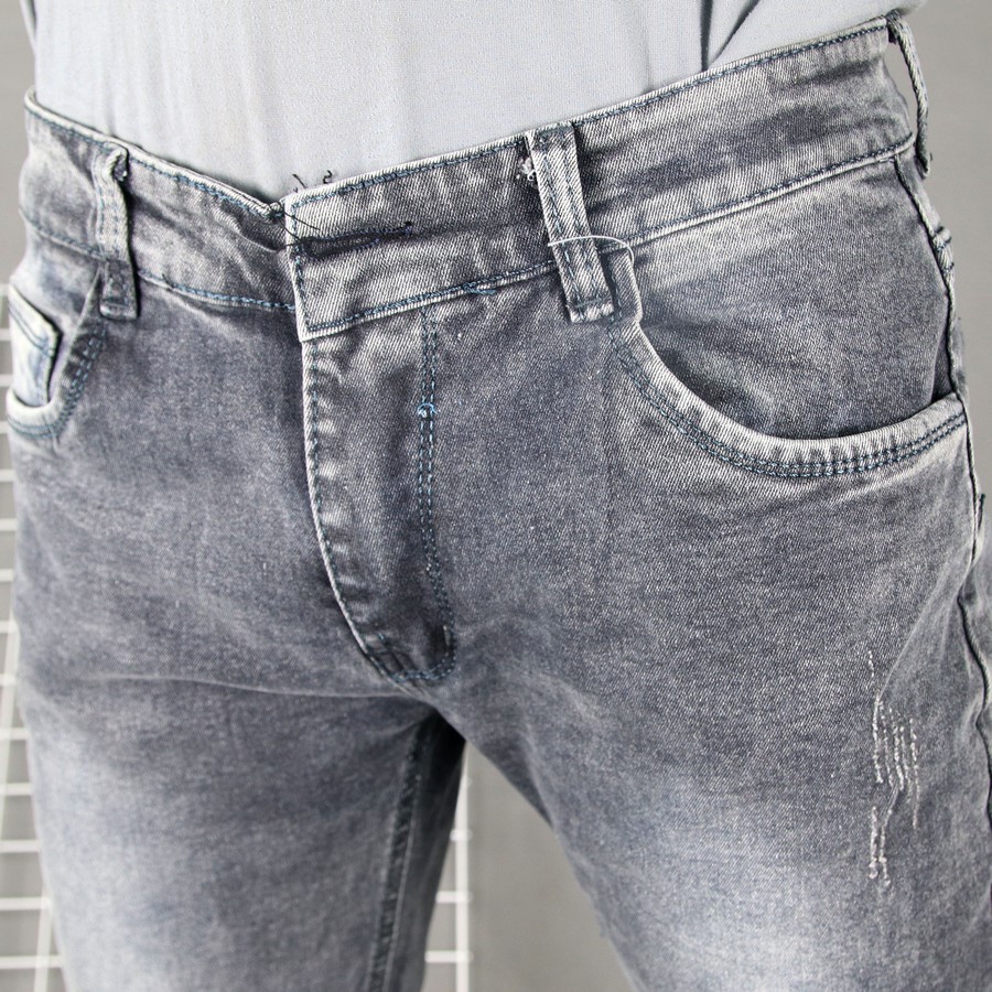 Quần jean nam xám co giãn cào xước TS100 Tronshop | BigBuy360 - bigbuy360.vn