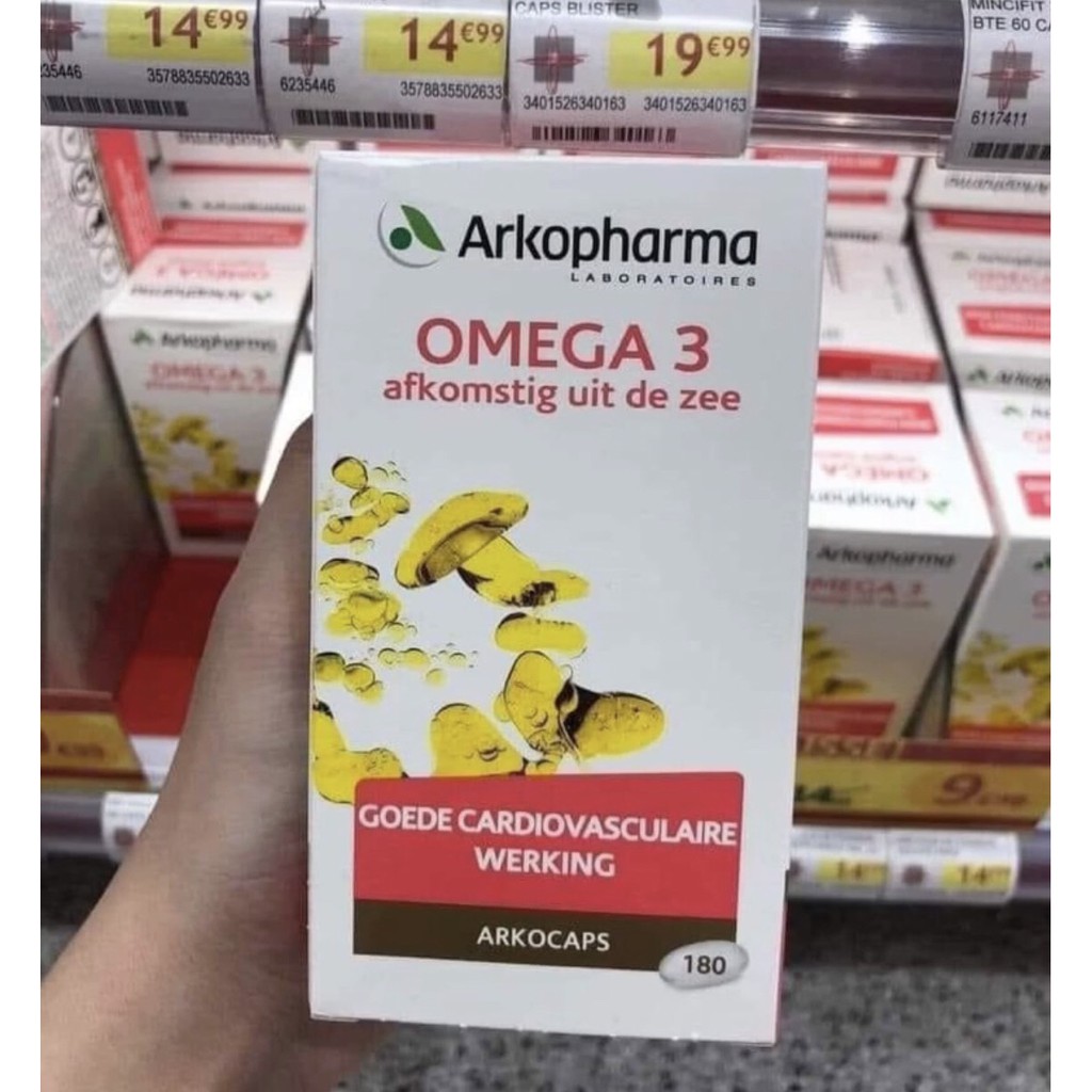 Viên uống dầu cá Omega 3 Arkopharma 180 viên