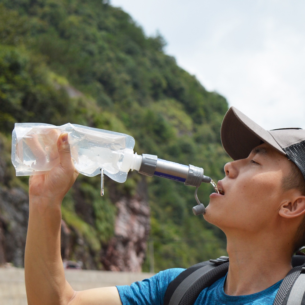 Bộ 2 Ống Hút Lọc Nước Chuyên Dụng Cho Trường Hợp Khẩn Cấp