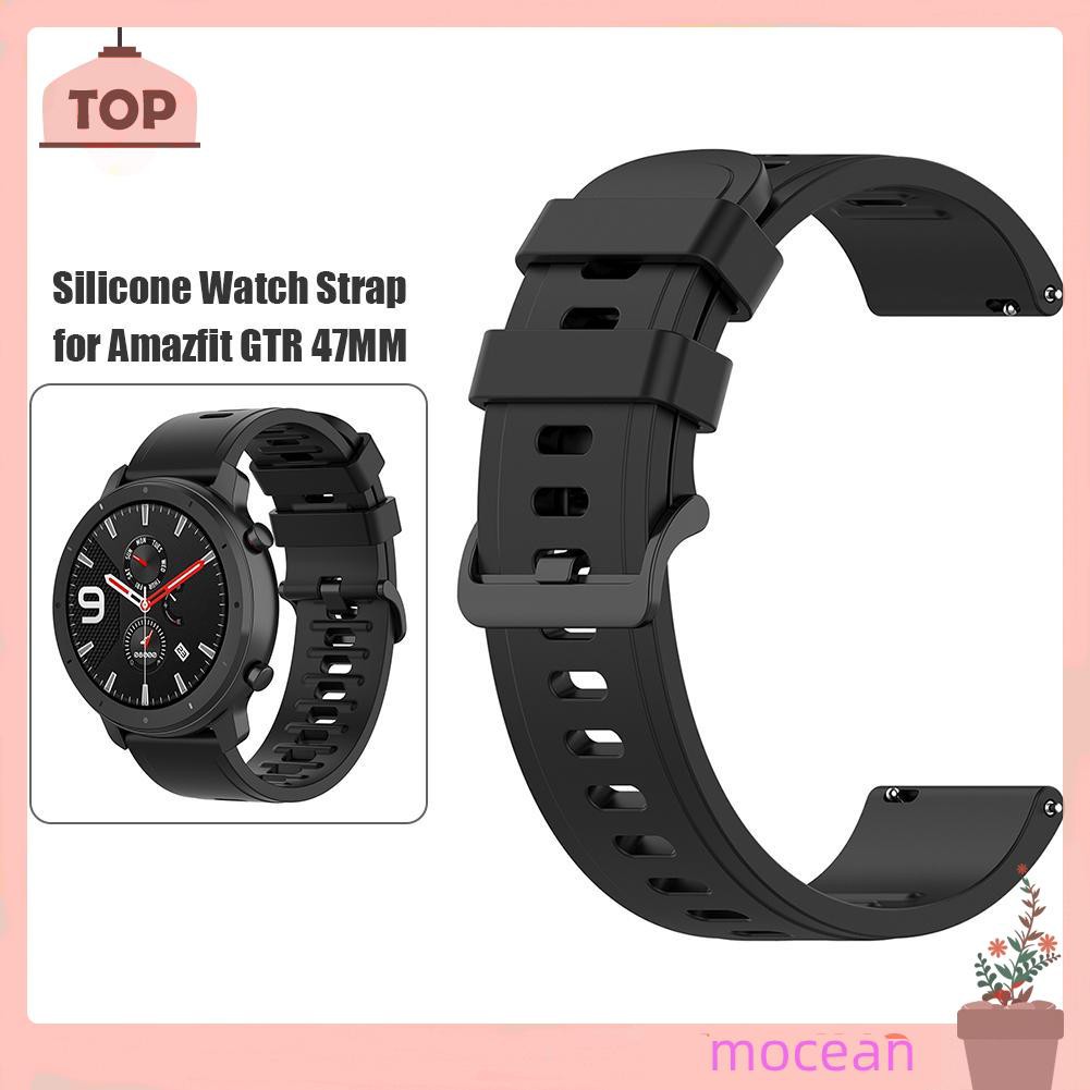 Dây Đeo Đồng Hồ Bằng Silicone 22mm Cho Amazfit Gtr 47mm / Pace / Stratos