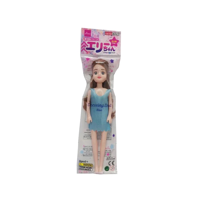 Daiso Đồ chơi búp bê mặc váy lót màu xanh dương