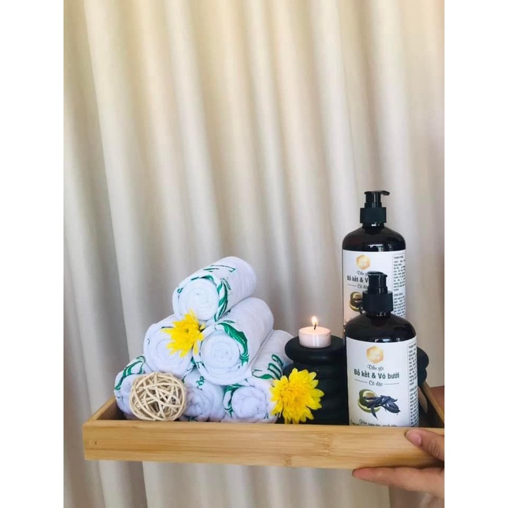 Dầu gội đầu bồ kết và vỏ bưởi thiên nhiên