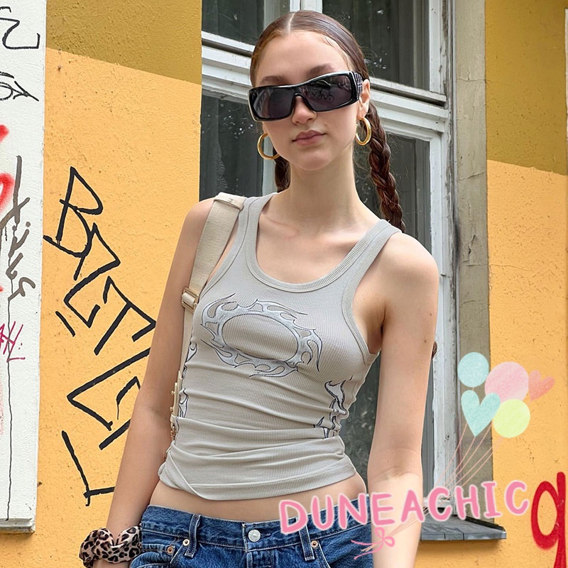 Áo Tank Top In Họa Tiết Thời Trang Mùa Hè Cho Nữ