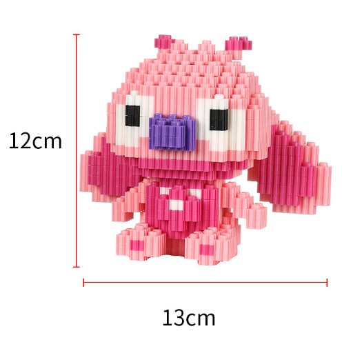 ĐỒ CHƠI XẾP HÌNH LEGO 3D MÔ HÌNH ĐỘNG VẬT THU NHỎ SIÊU DỄ THƯƠNG- LILO &amp; STITCH