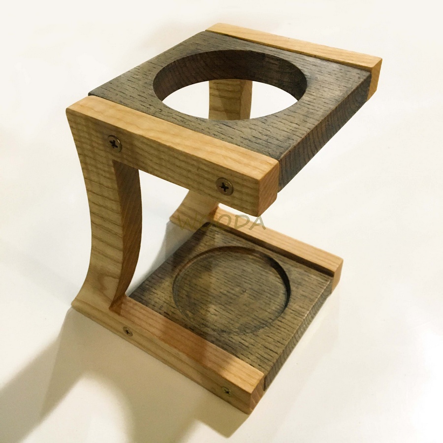 Giá đỡ phin pha cà phê tháo lắp tiện dụng từ gỗ tự nhiên
