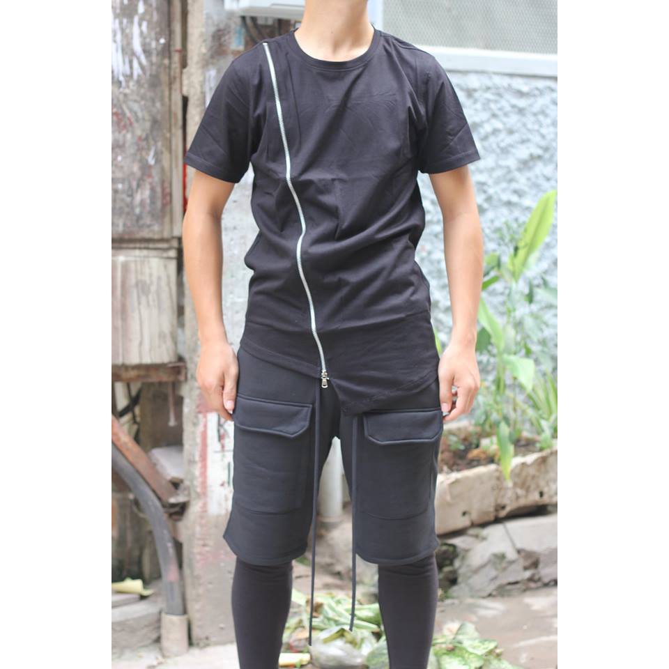 Áo thun nam khoá chéo Lexuza 124