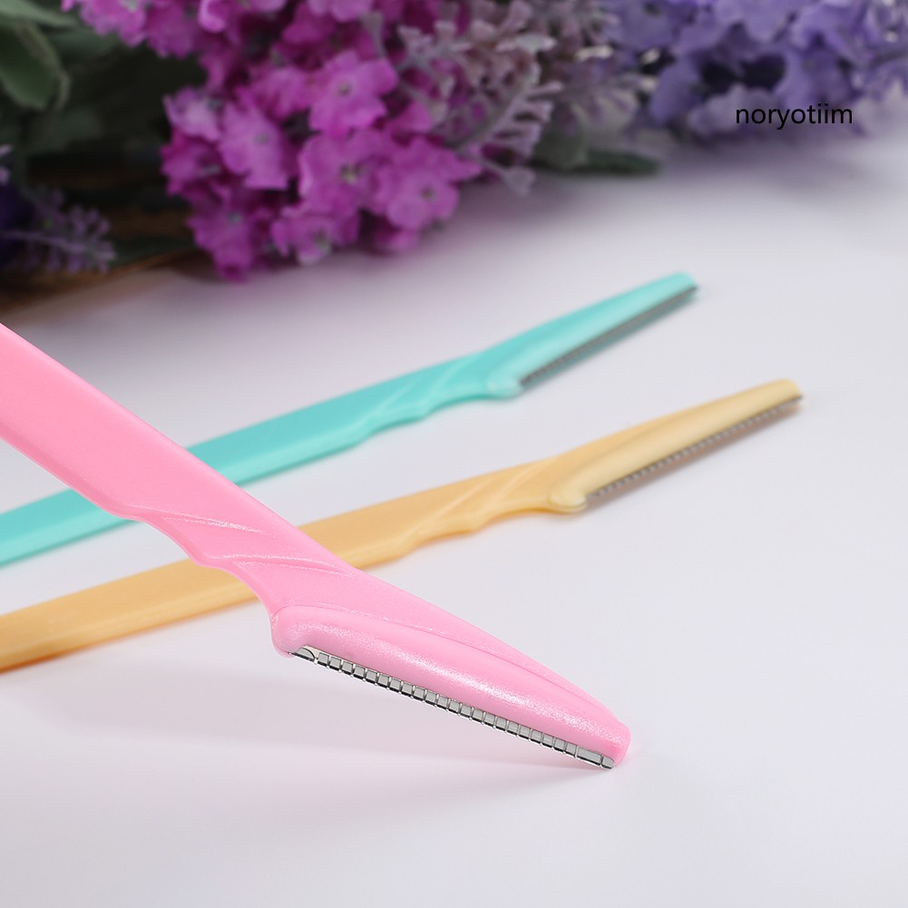 Set 3 Dao Cạo Lông Mày Bằng Thép Không Gỉ Tiện Dụng