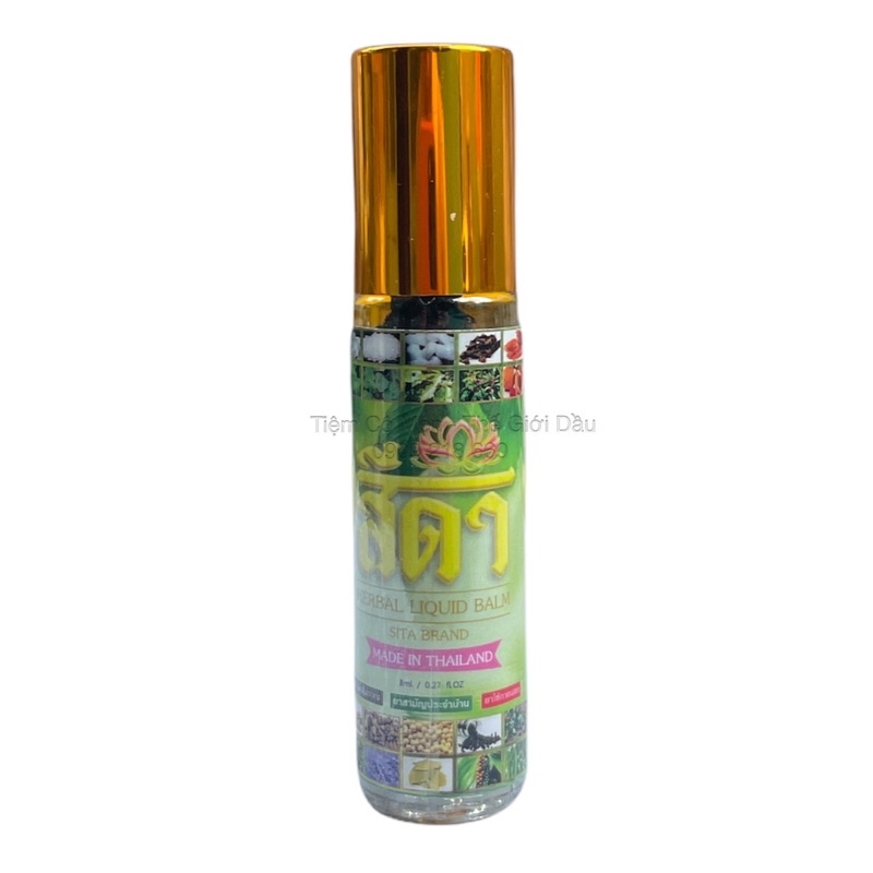 1 Lố 12 Chai Dầu lăn 20 vị Thảo Dược - Hương Lavender Giúp Thư Giãn - Ngủ Ngon - SITA BRAND - Nội Địa Thái Lan