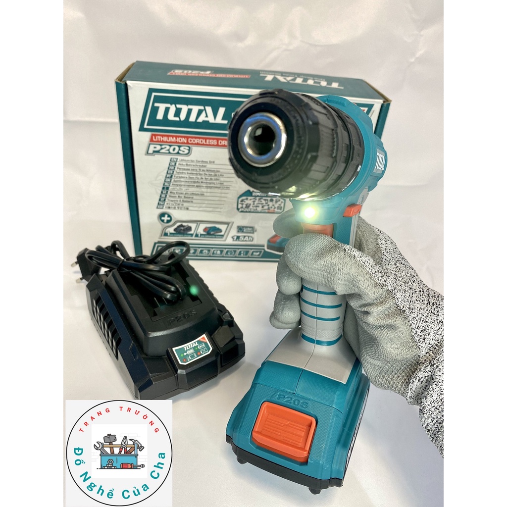 Máy khoan dùng pin Lithium-Ion 20V 2 chức năng TOTAL TDLI20011