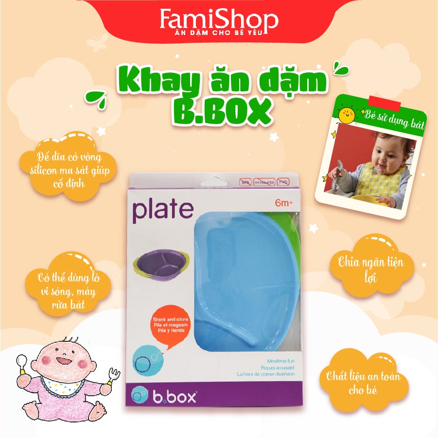 FamiShop Khay ăn dặm cho bé B.Box