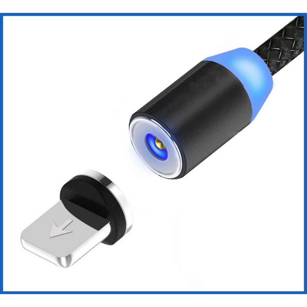 Dây Sạc Nam Châm 3 Đầu type C - micro usb - ios hỗ trợ sạc nhanh