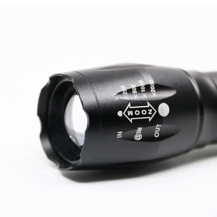 Tặng kèm pin + sạc - Đèn pin XML T6 siêu sáng – Đèn pin Quân dụng sạc bin chống nước