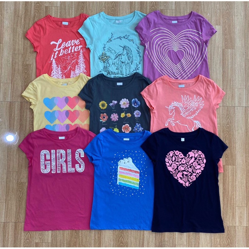 🍃Áo cộc tay gap kids bé gái🍃