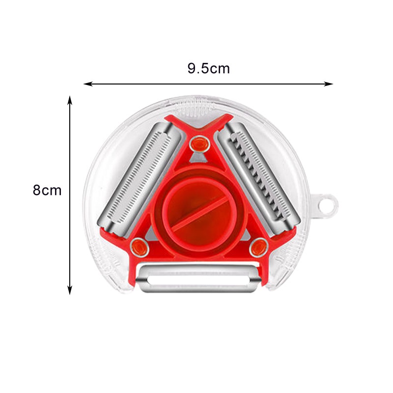 Dụng Cụ Gọt Vỏ Rau Củ Quả 3 Trong 1 Bằng Thép Không Gỉ