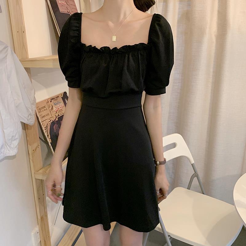 Đầm tay ngắn cột dây sau lưng phong cách Hàn Quốc cho nữ | BigBuy360 - bigbuy360.vn