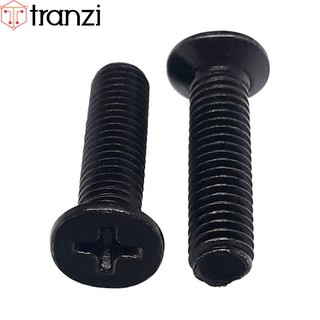 Vít bake đầu bằng thân bu lông mạ đen M5x20 - túi 50 cái