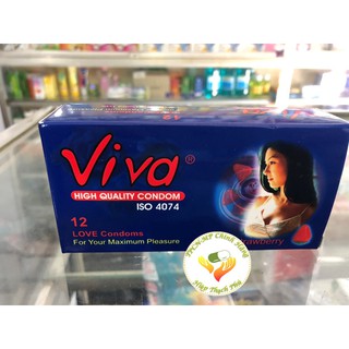 Bao cao su viva hộp 12 cái siêu mỏng