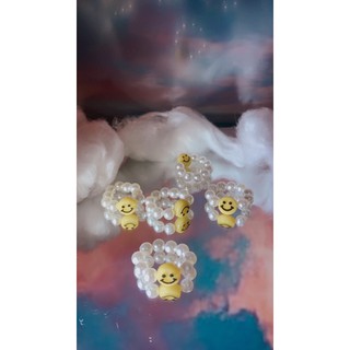 Nhẫn handmade icon mặt cười phong cách Hàn Quốc