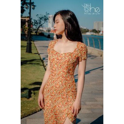 [Mã SKAMLTSM9 giảm 10% đơn 99K] Sophie Dress - Đầm tay ngắn cổ vuông | SDX110