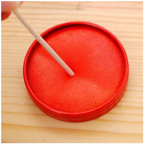Mực chu sa triện con dấu rộng 6cm
