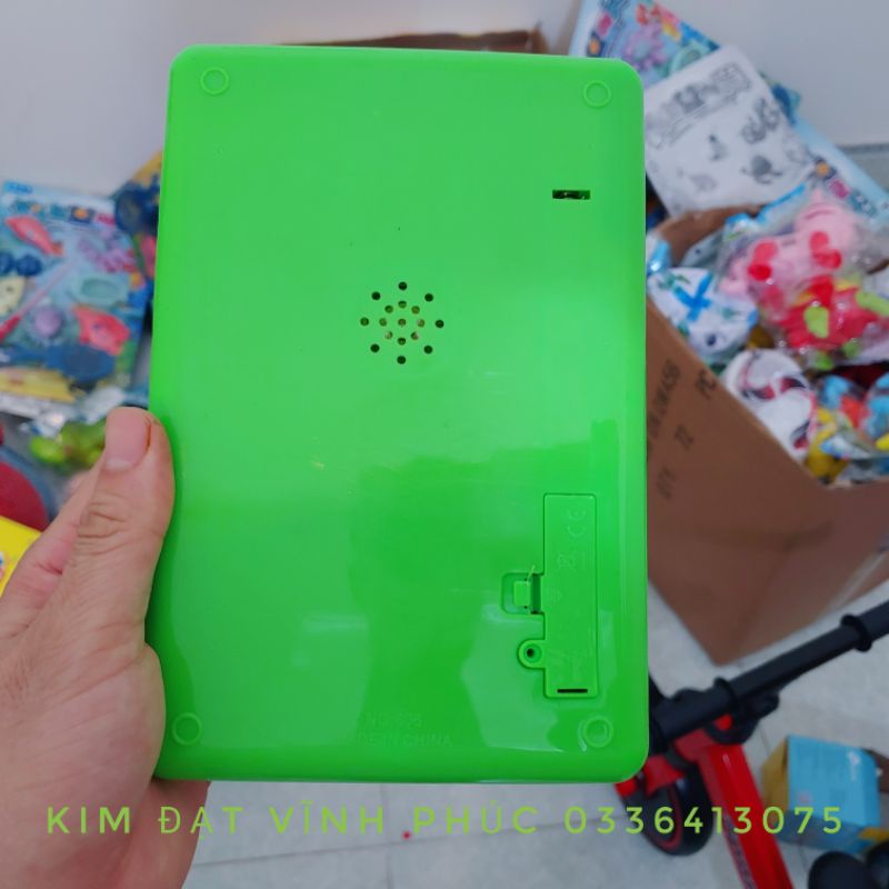 Đồ chơi máy tính bảng mèo tôm cảm ứng .Tặng kèm pin có tiếng việt . Điện thoại đồ chơi cho bé